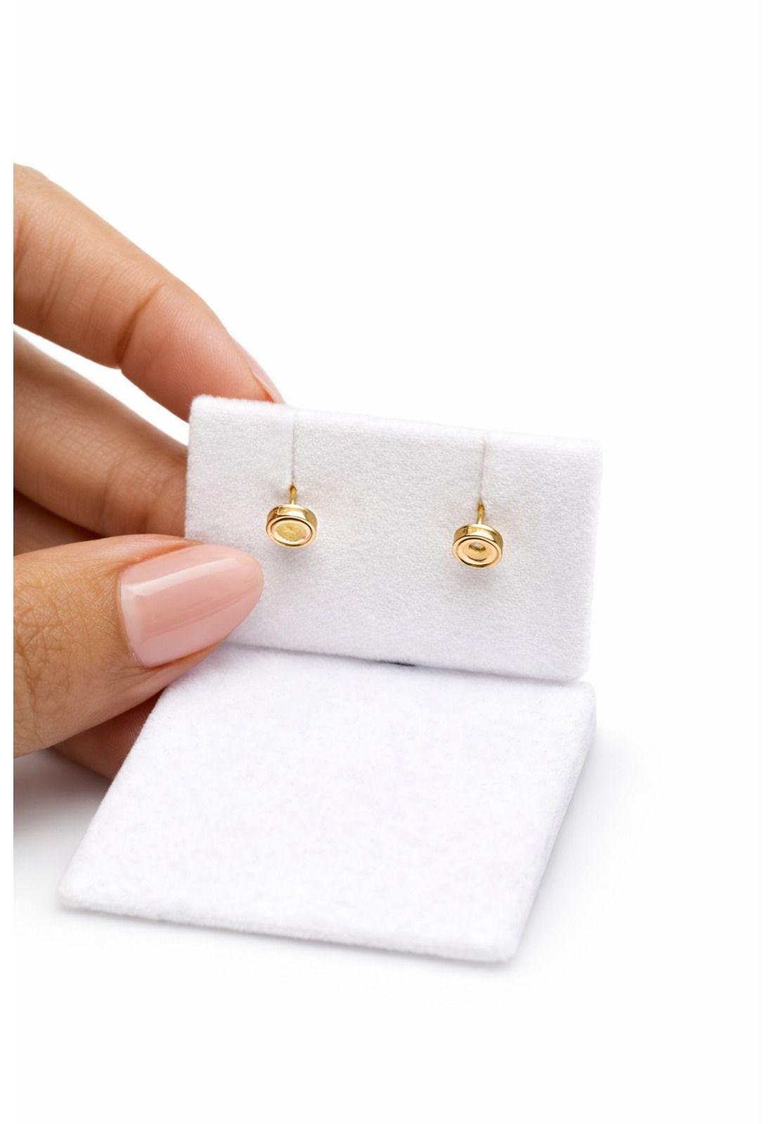 Aros Abridores Bolita 3mm N1 Oro 14k Bebé Niña Hipoalergénic Dorado-2