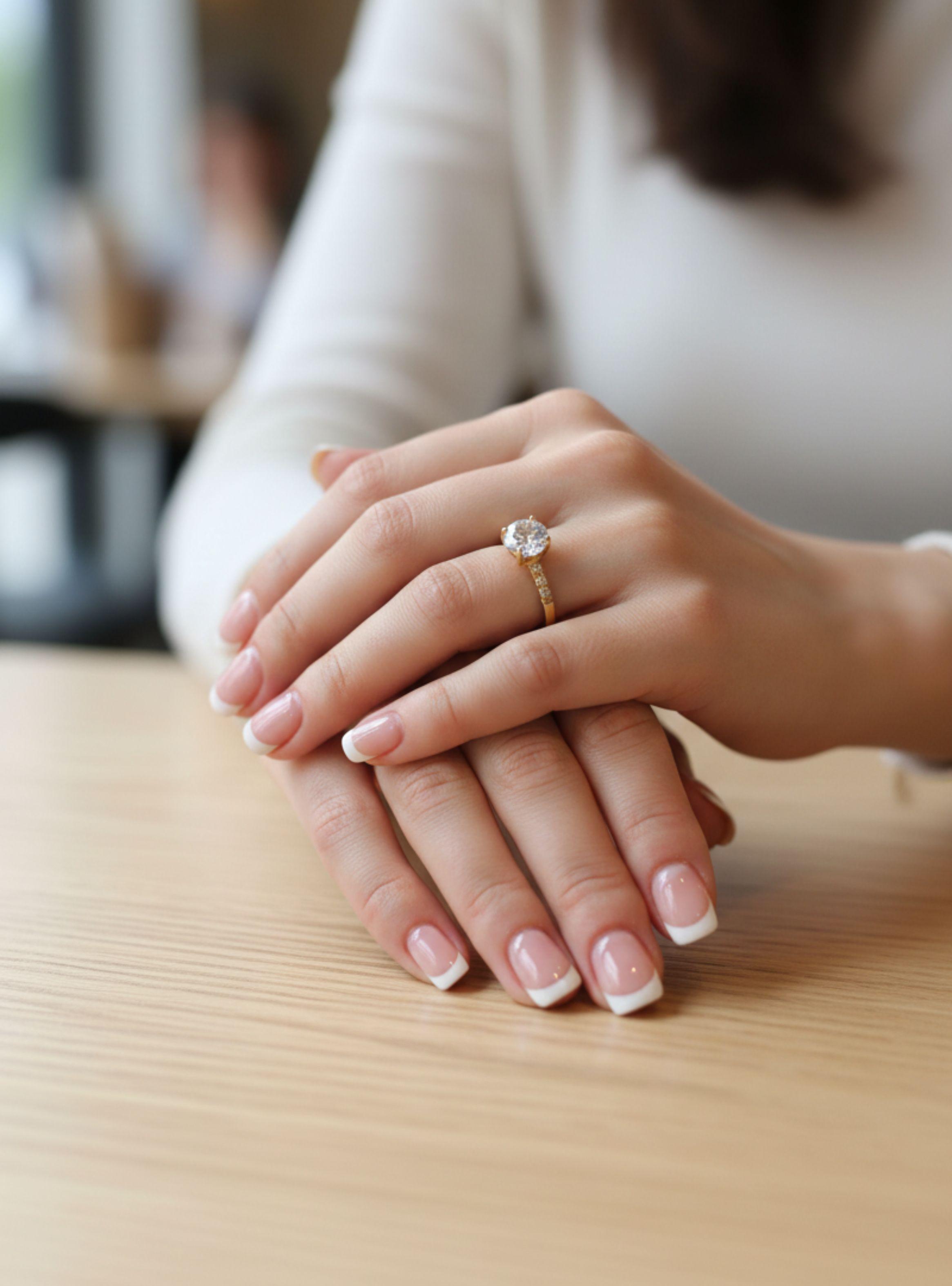 Anillo Solitario Compromiso Princesa Oro 18K 2gr Circón Central 5mm Blanco Mujer-2