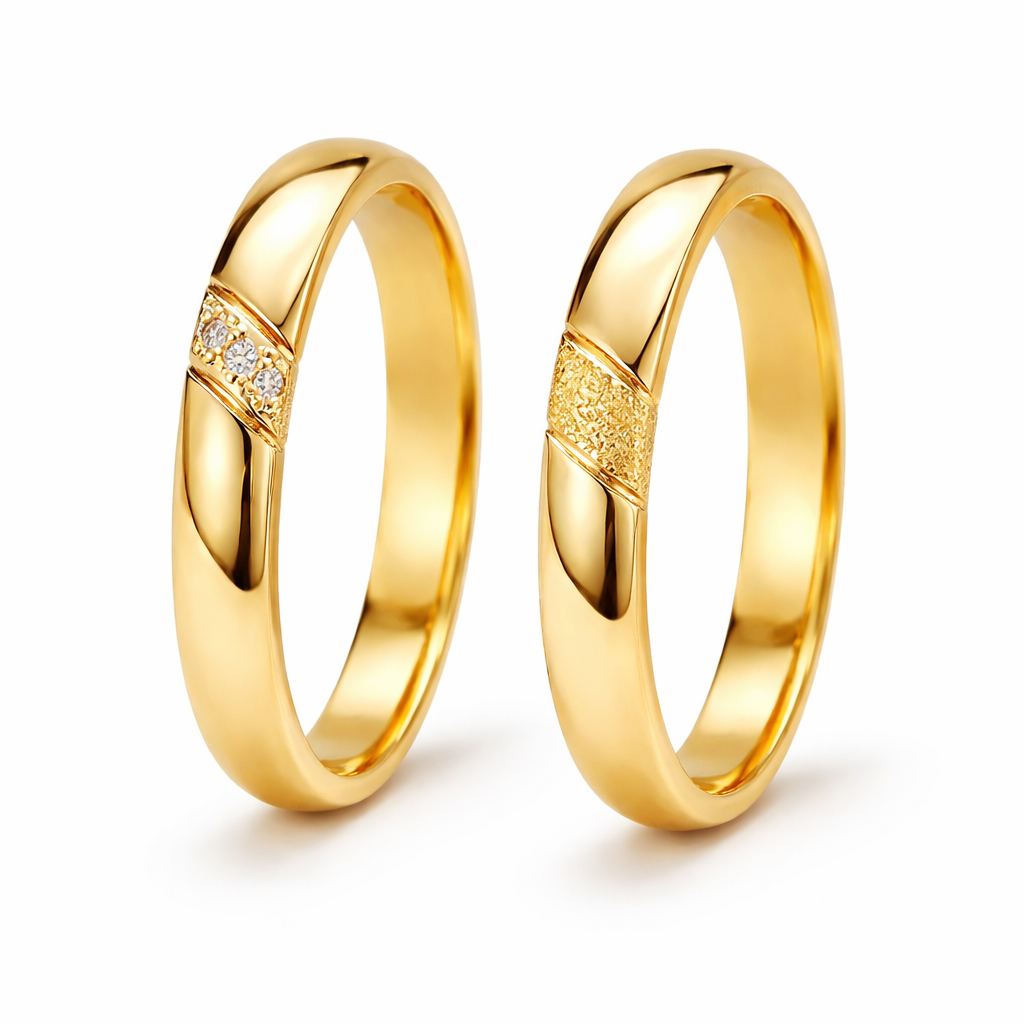 Argolla de Matrimonio Inglesa 4mm con Dise o Oro 18k-2