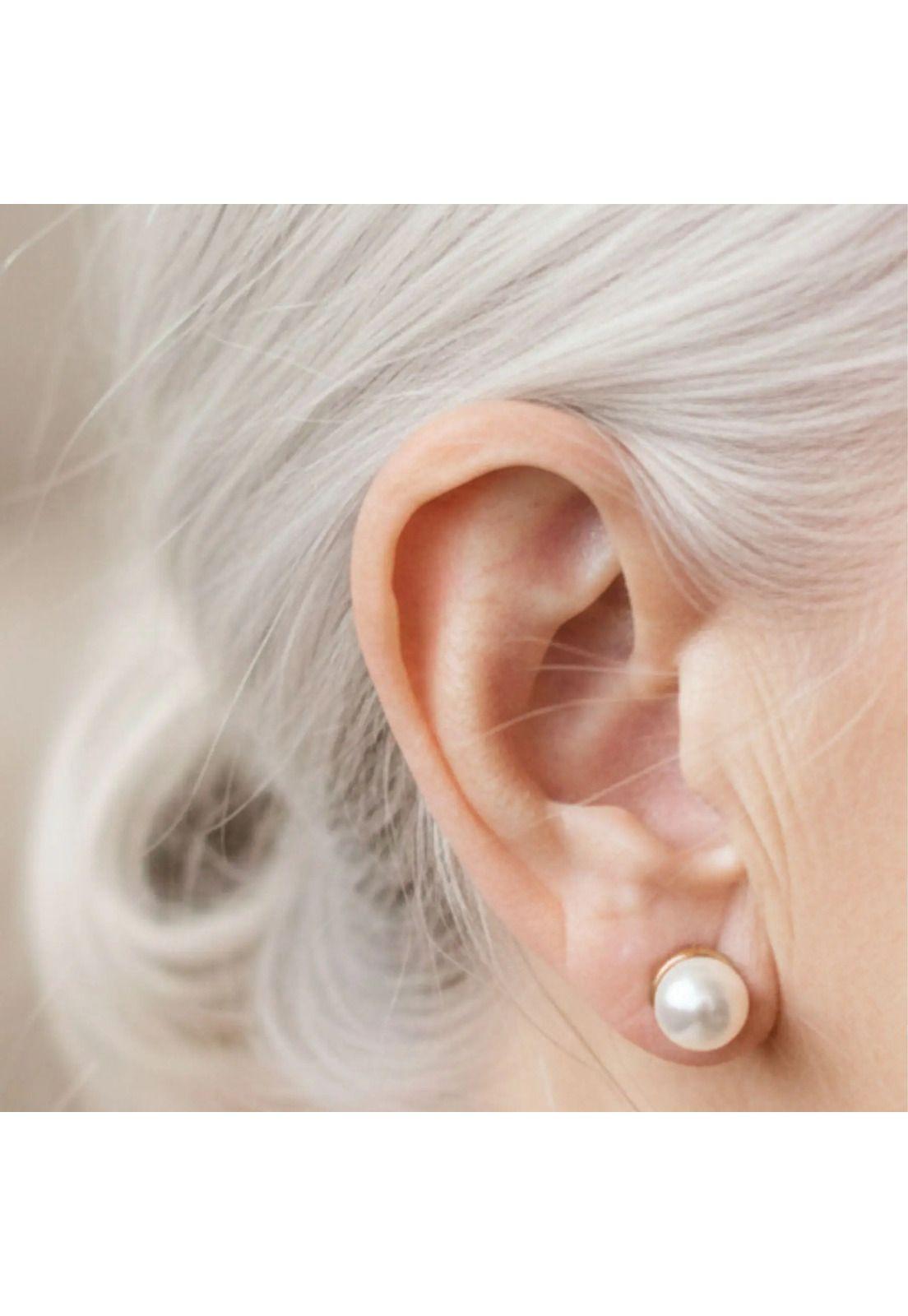 Aros Abridores Perla Casquillo 5mm N2 Oro 14k Bebé Dorado-2