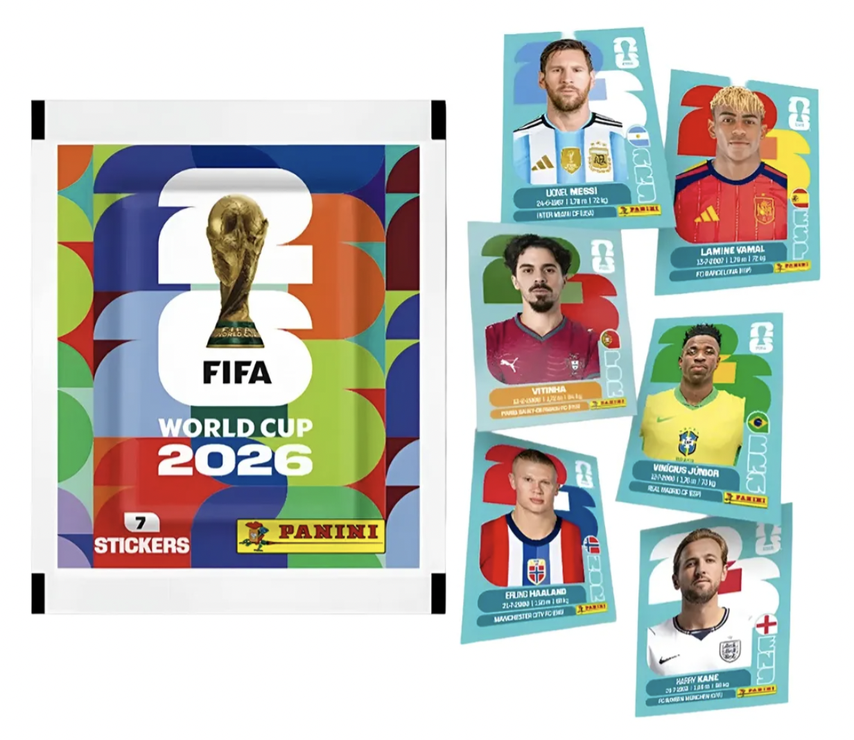Pack 50 Sobres Panini Mundial 2026 (350 Láminas en Total)-2