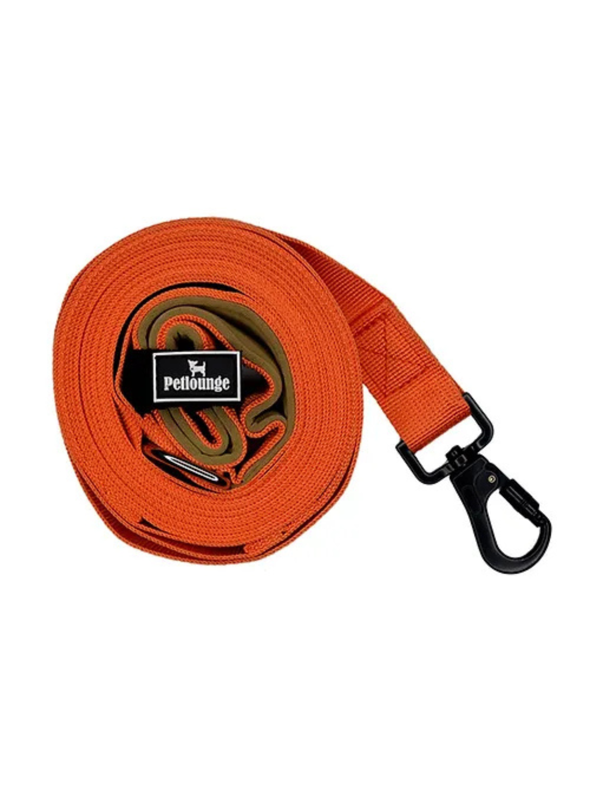 Correa Larga 5 Metros Naranja Petlounge para Perros-1