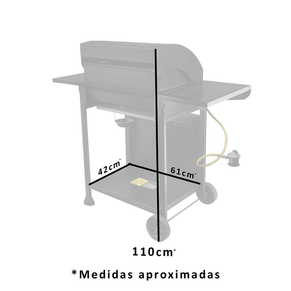 ASADERA GAS GRILLTECH 3 QUEMADORES + 1 LATERAL +reg/mang-2