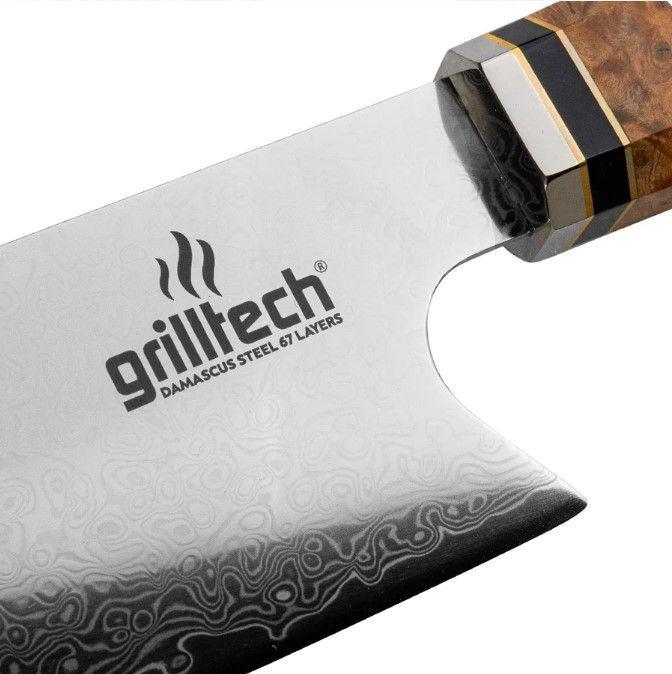 Cuchillo Damascus Azul 8"-3