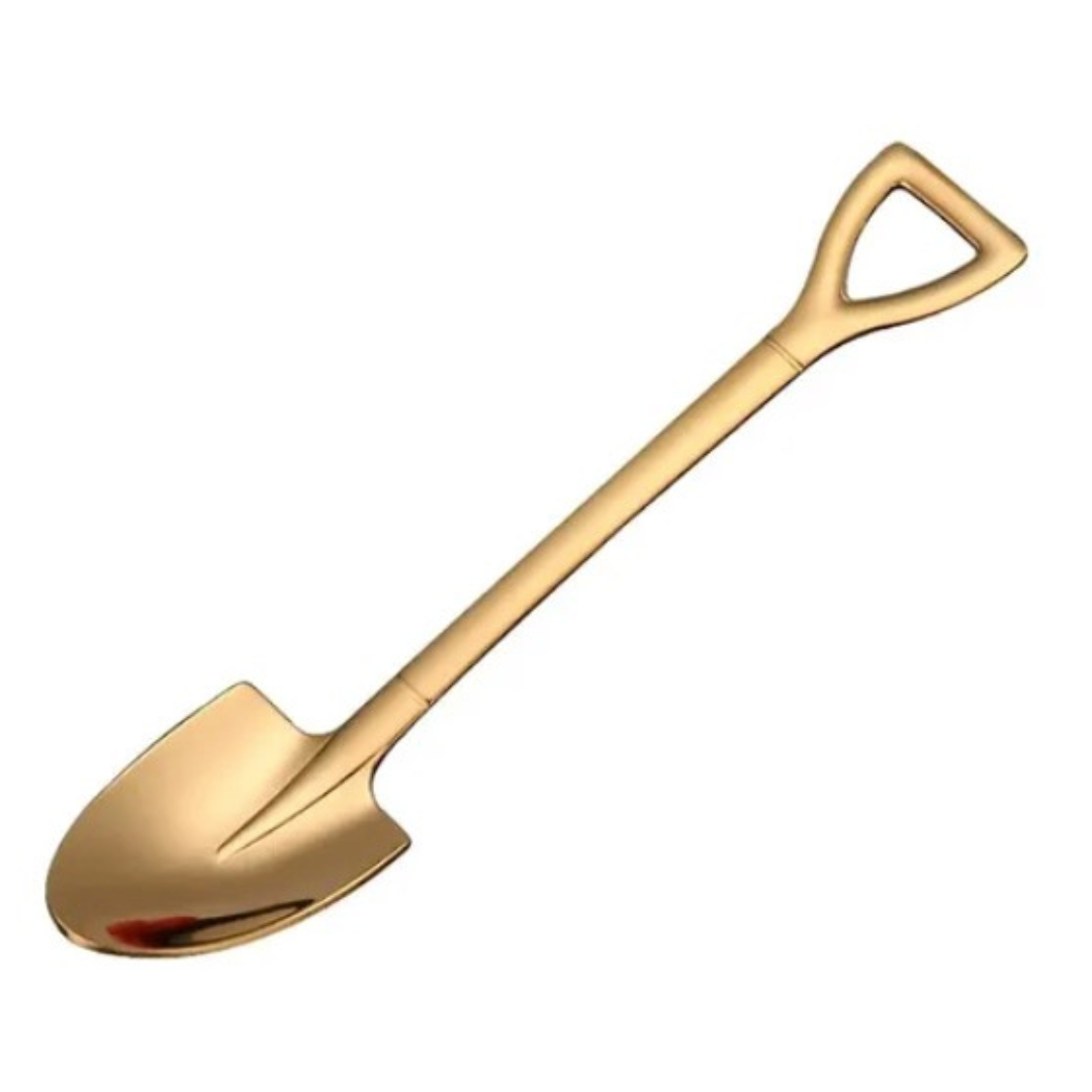 Cuchara Pala De Acero Inoxidable Para Servir Pointed Golden-0