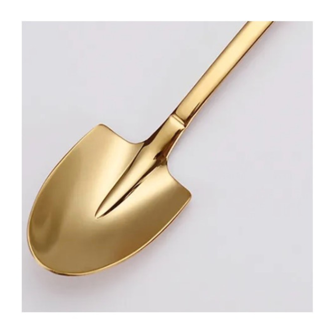 Cuchara Pala De Acero Inoxidable Para Servir Pointed Golden-1
