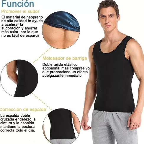 Polera Quema Grasa Termoactiva -Faja termica Hombre-2