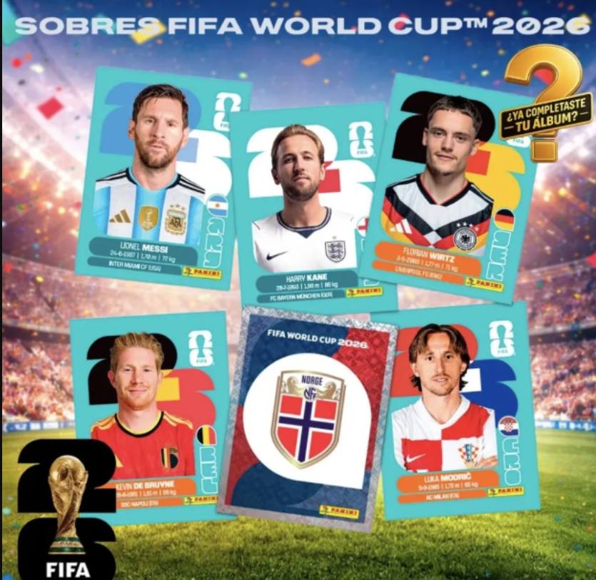 Pack Album Mundialista 5 Sobres Fifa World Cup 2026 Panini 35 Laminas-2