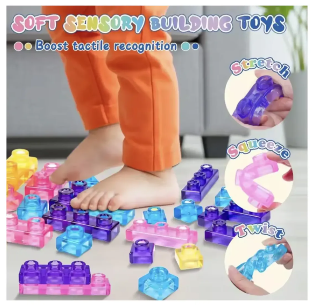 Magic Gummy Bloc Bloques Construcci n Armables Gel 40 Piezas-4