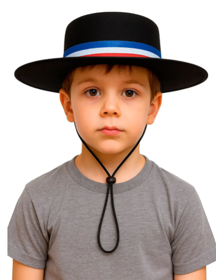 SOMBRERO HUASO NEGRO INFANTIL FIESTAS PATRIAS-1
