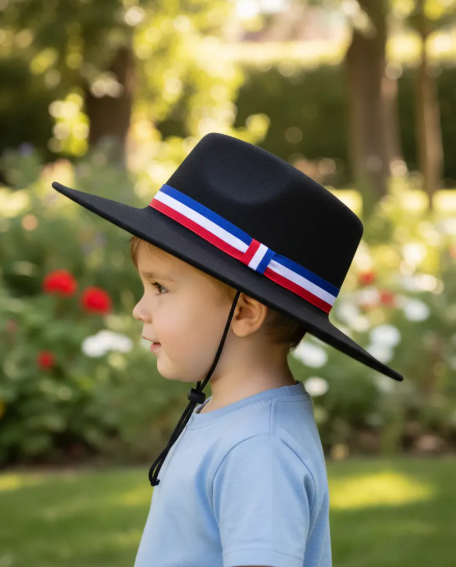 SOMBRERO HUASO NEGRO INFANTIL FIESTAS PATRIAS-3