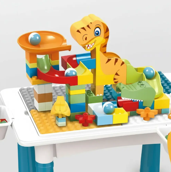 Mesa Para Legos Incluye Mesa 1 Silla Y Legos 104 Pz Blocks-2