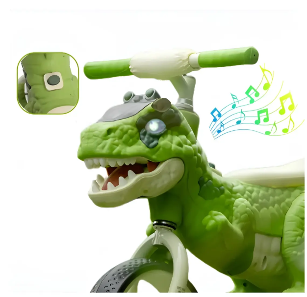 Triciclo Infantil Dinosaurio T rex Con Luz Y Sonido-8