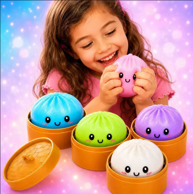 Juguete Dumpling Squishy Sorpresa Mystery Rainbow Fidget Antiestres-2