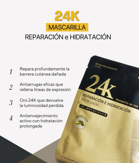 Mascarilla Facial 24k Reparaci n E Hidrataci n Pack 10-3