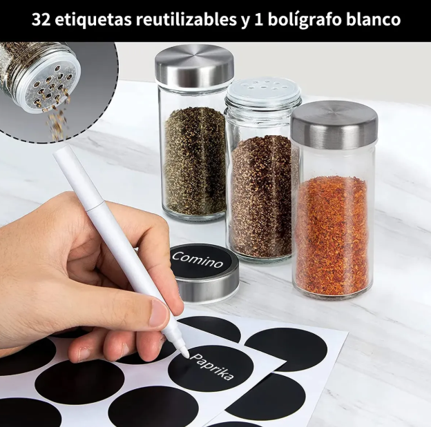 Especiero Condimentos Giratorio Met lico 20 Frascos-1