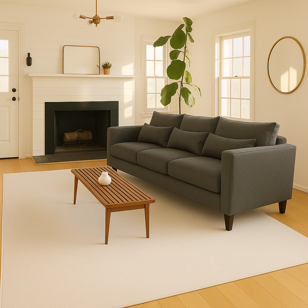 Sofá 3 Cuerpos Palais Gris Oscuro Tela – Confort y Estilo para tu Hogar-2
