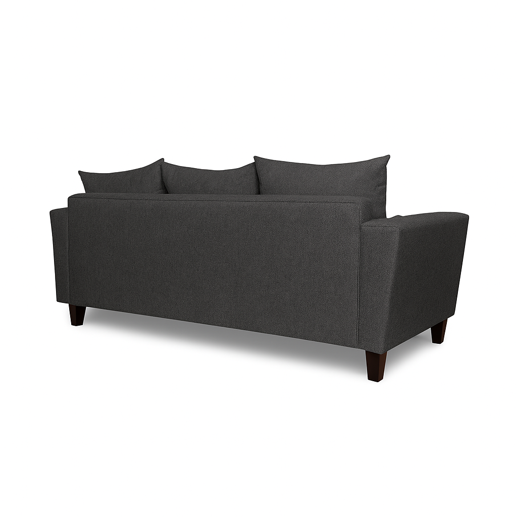 Sofá 3 Cuerpos Palais Gris Oscuro Tela – Confort y Estilo para tu Hogar-6