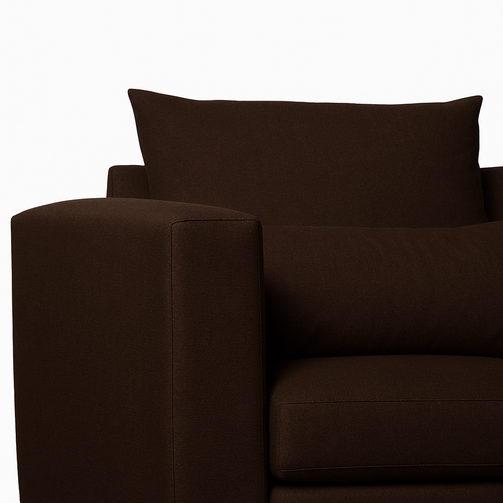 Sofá 3 Cuerpos Porter Café Tela – Confort y Estilo para tu Hogar-6