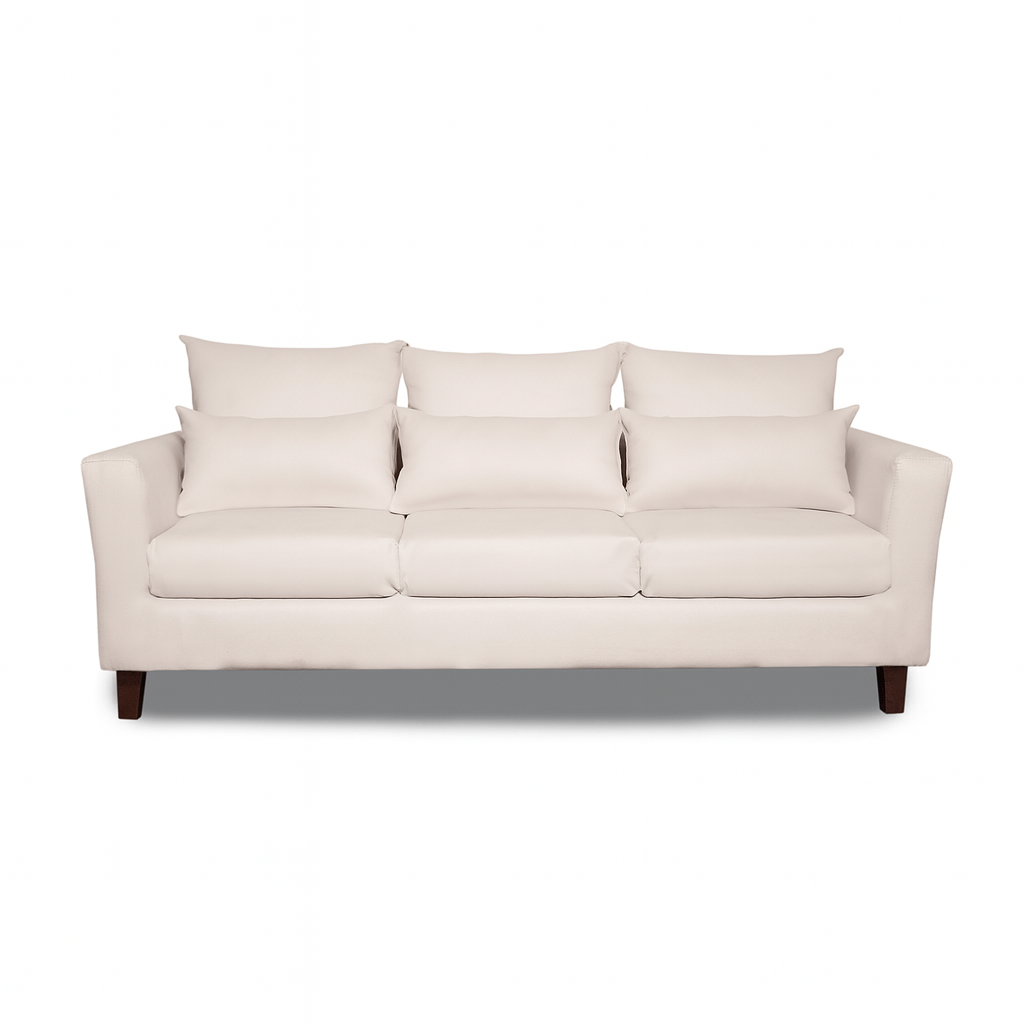 Sofá 3 Cuerpos Petra Beige Tela – Confort y Estilo para tu Hogar-2
