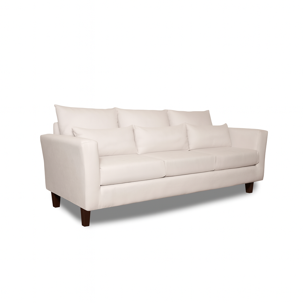 Sofá 3 Cuerpos Petra Beige Tela – Confort y Estilo para tu Hogar-3