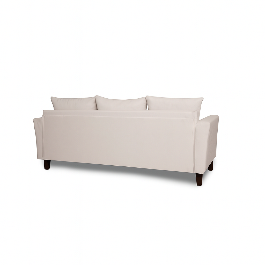 Sofá 3 Cuerpos Petra Beige Tela – Confort y Estilo para tu Hogar-5