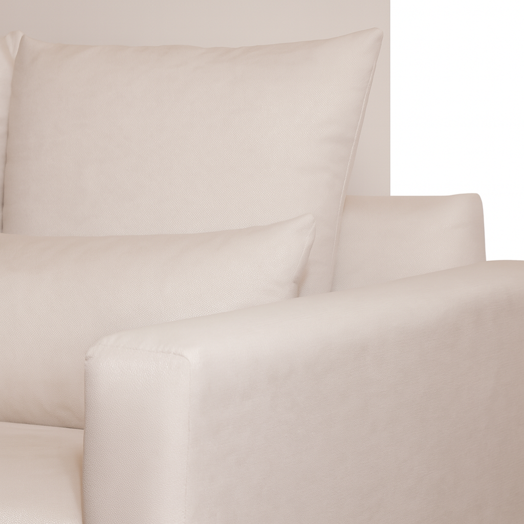 Sofá 3 Cuerpos Petra Beige Tela – Confort y Estilo para tu Hogar-6