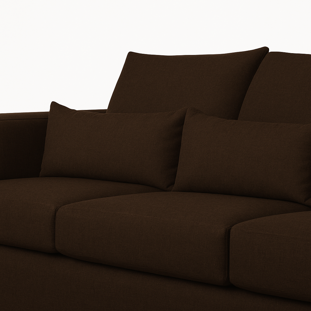 Sofá 3 Cuerpos Pipa Café Tela – Confort y Estilo para tu Hogar-6