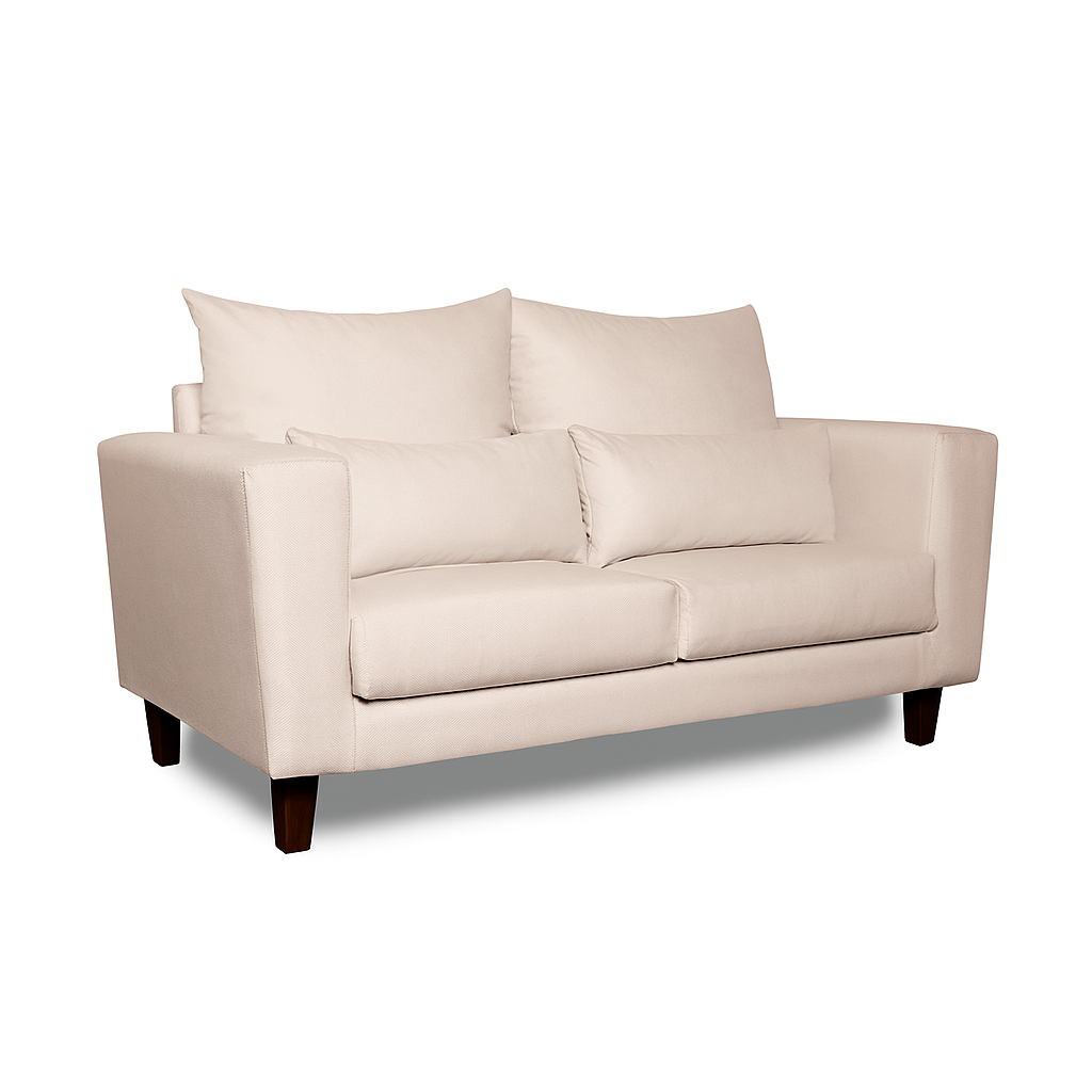 Sofá 3 y 2 Cuerpos Palais en Tela Beige, Set para Living-4