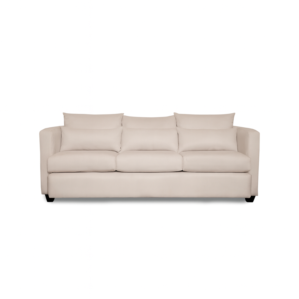 Sofá 3 Cuerpos Pipa Beige Tela – Confort y Estilo para tu Hogar-2