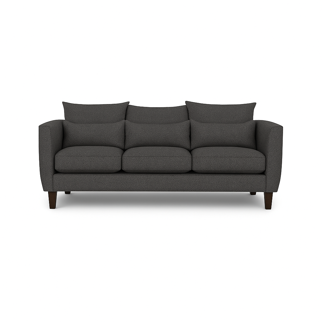 Sofá 3 y 2 Cuerpos Porter en Tela gris, Set para Living-4