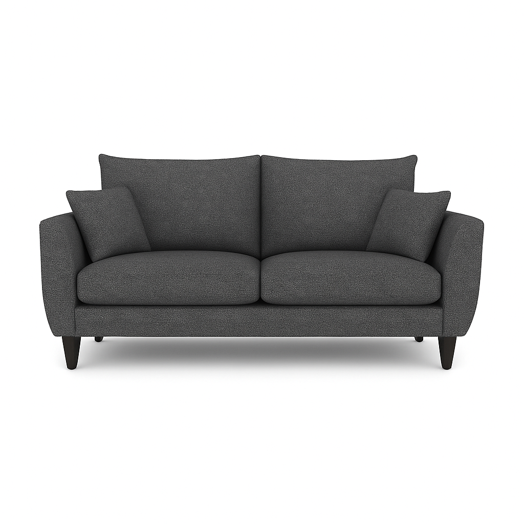 Sofá 3 y 2 Cuerpos Porter en Tela gris, Set para Living-5