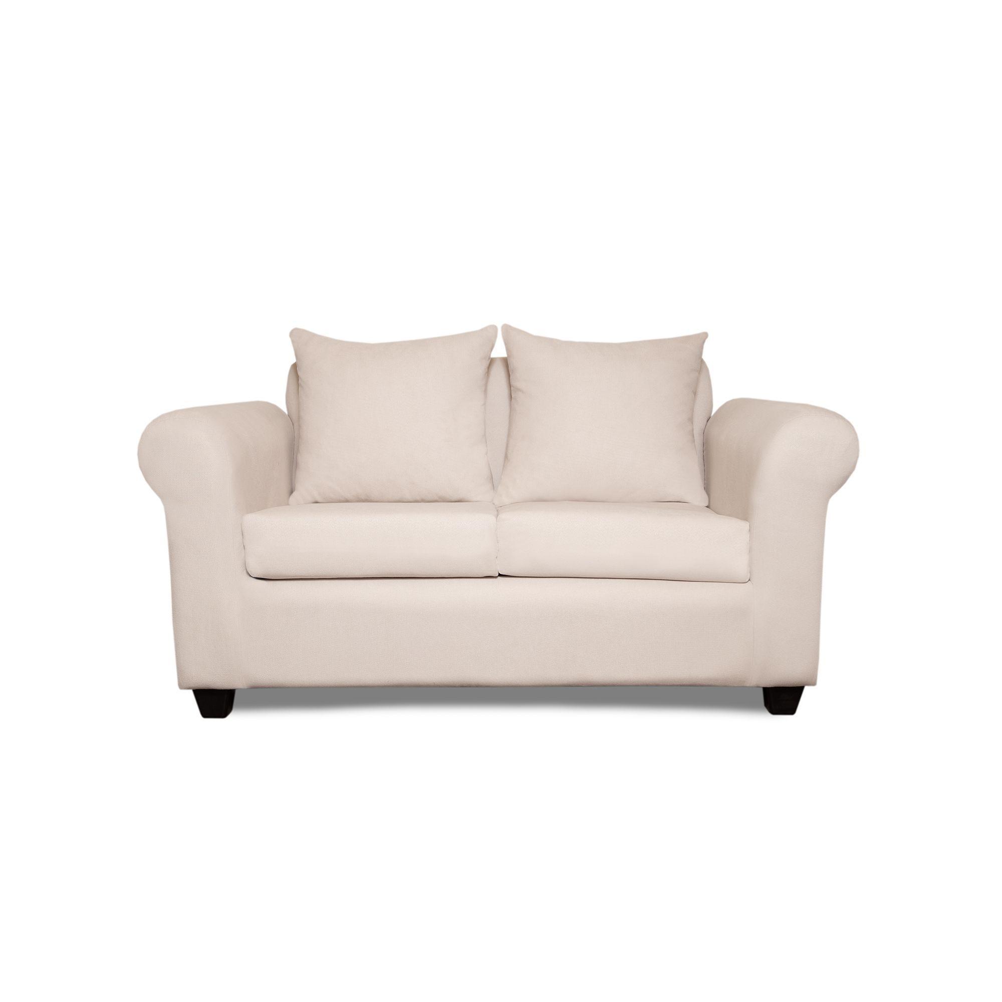 Sofá 3 y 2 Cuerpos Pavia en Tela Beige, Set para Living-5