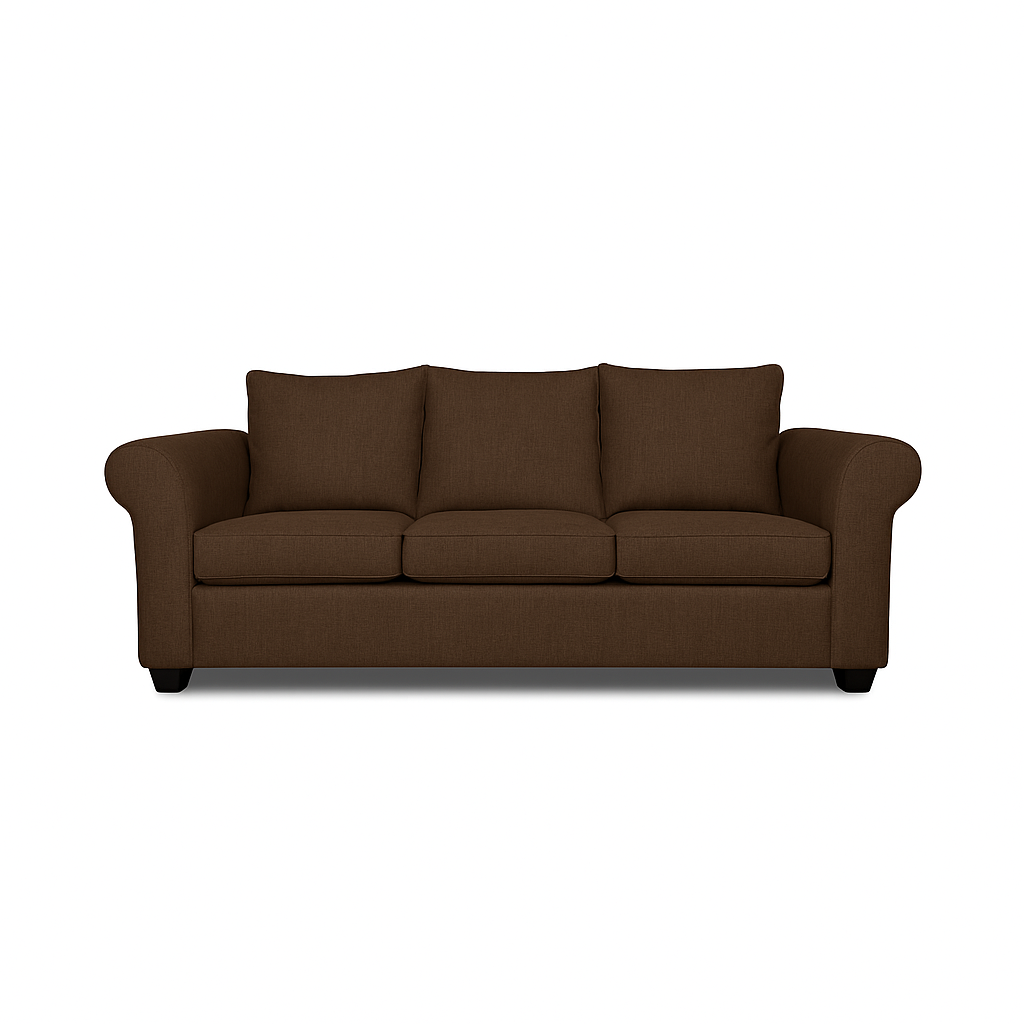 Sofá 3 Cuerpos Pavia Café Tela – Confort y Estilo para tu Hogar-5