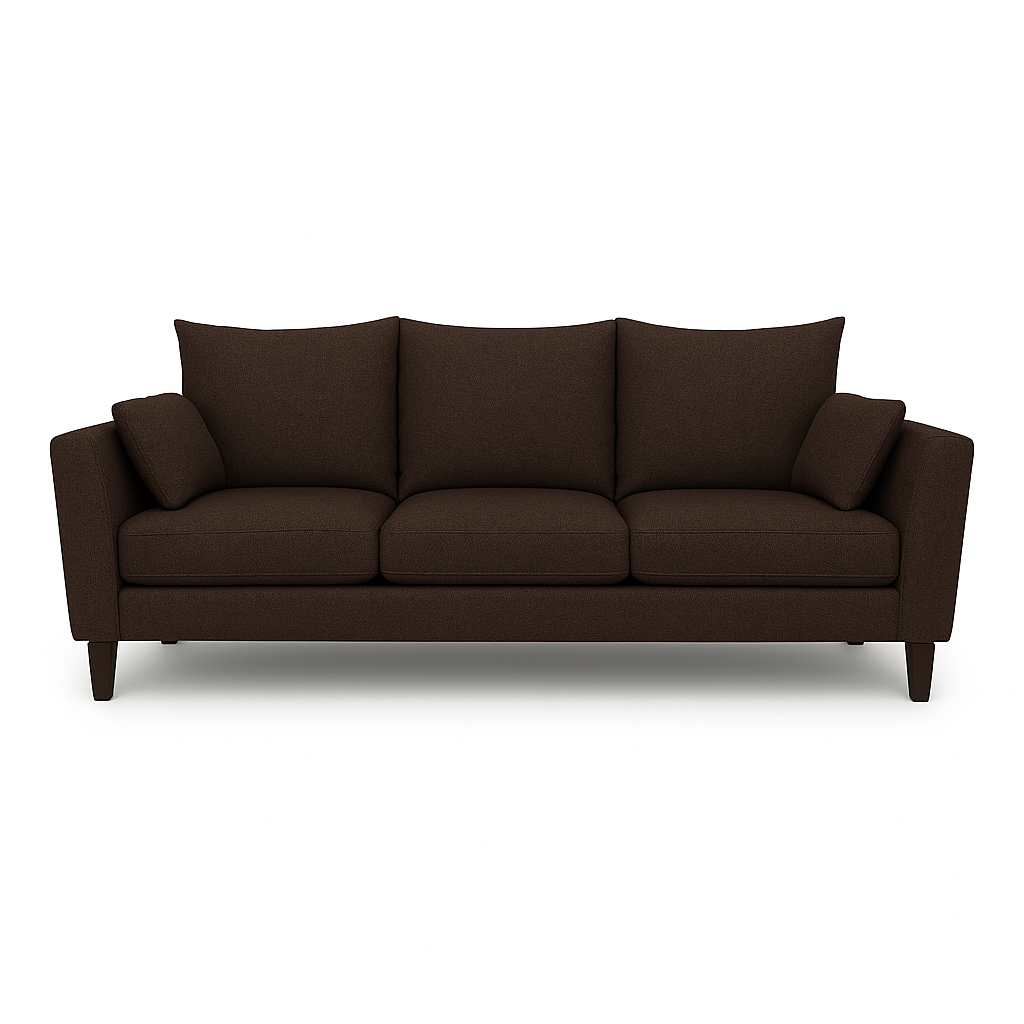 Sofá 3 Cuerpos Palais Café Tela – Confort y Estilo para tu Hogar-4