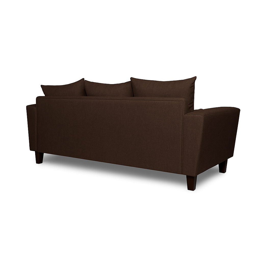 Sofá 3 Cuerpos Palais Café Tela – Confort y Estilo para tu Hogar-6