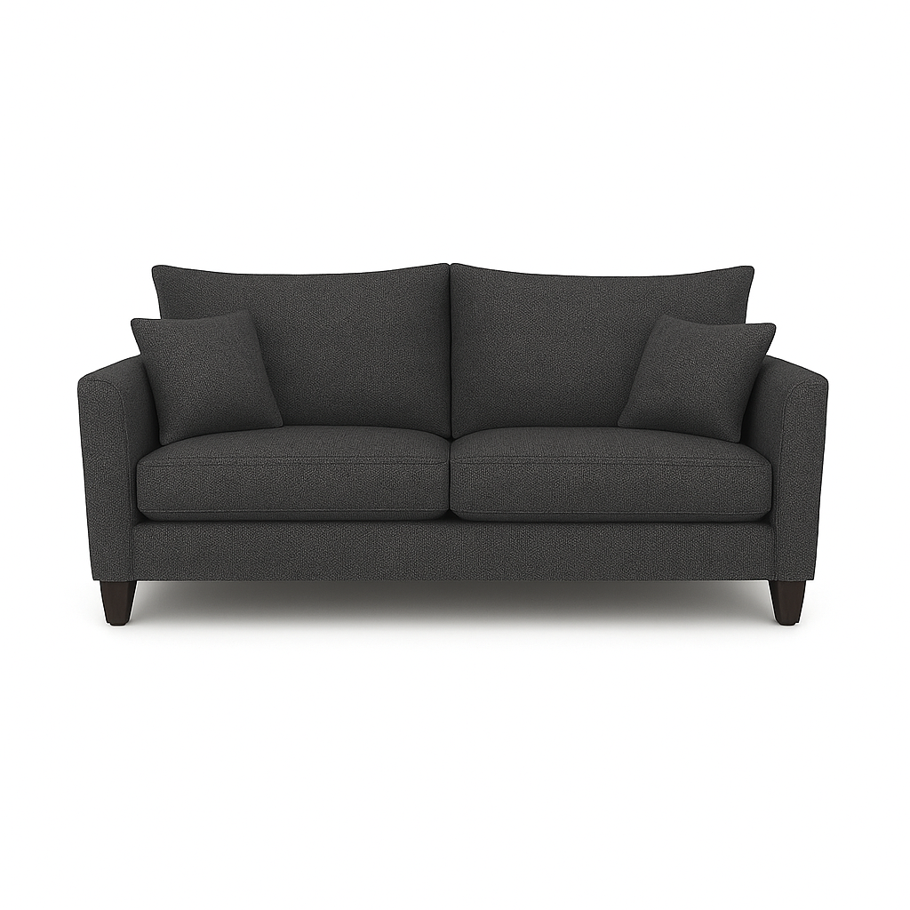 Sofá 3 y 2 Cuerpos Pipa en Tela gris, Set para Living-5