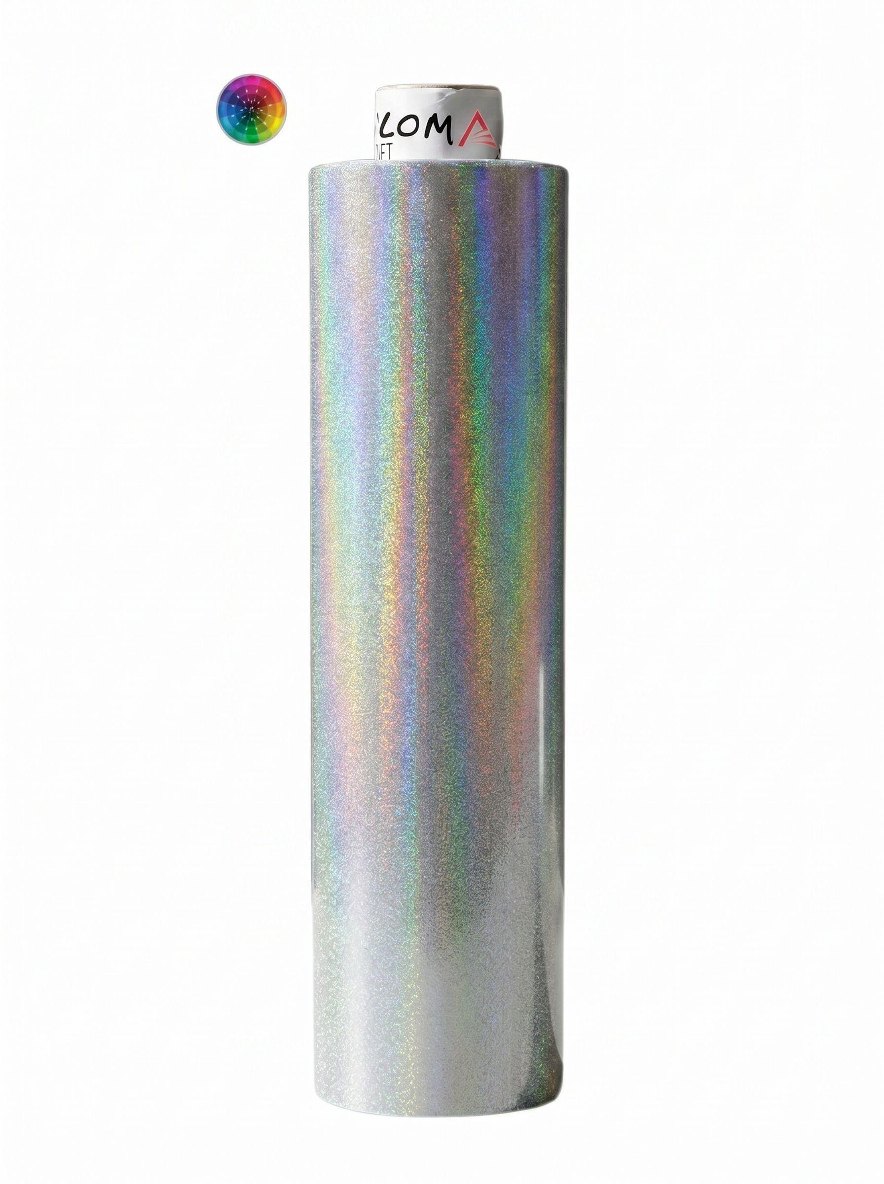 Vinilos Adhesivos De Corte Holograficos Silver Escarcha 61 Cms X Mts-2