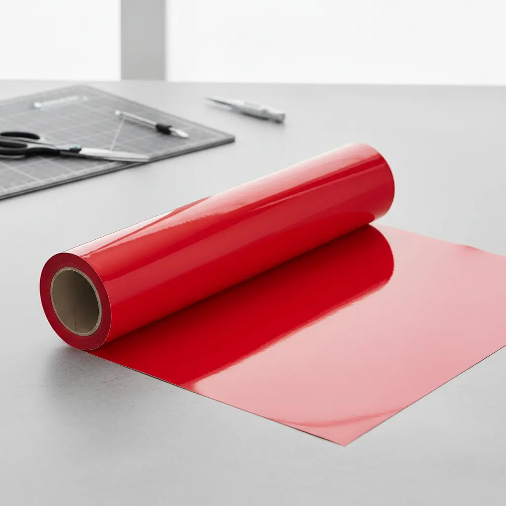 Vinilo Adhesivo De Corte Decorativo Mandarina Fluor TRASLUCIDO 30 Cms X 5 Mts-2