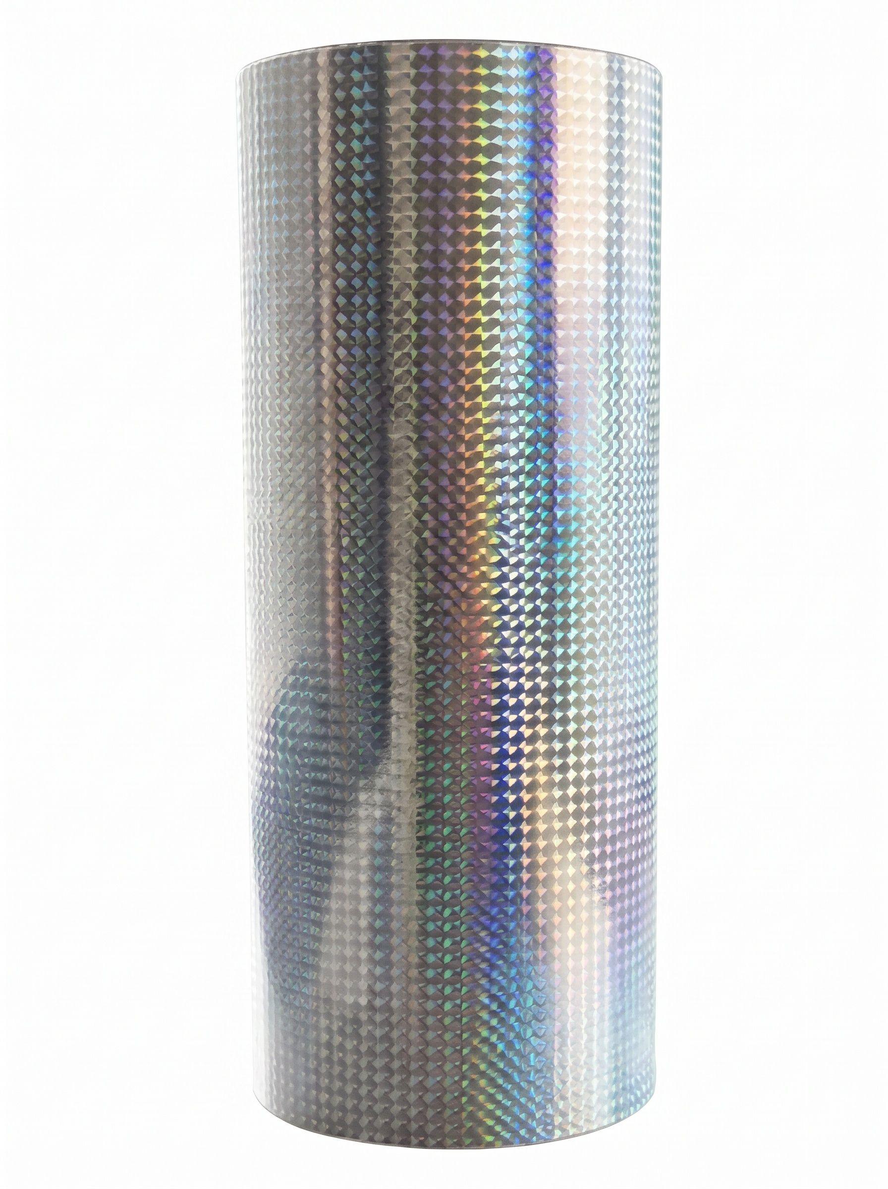 Vinilos Adhesivos De Corte Holograficos Silver Cuadros 61 Cms X Mts-1