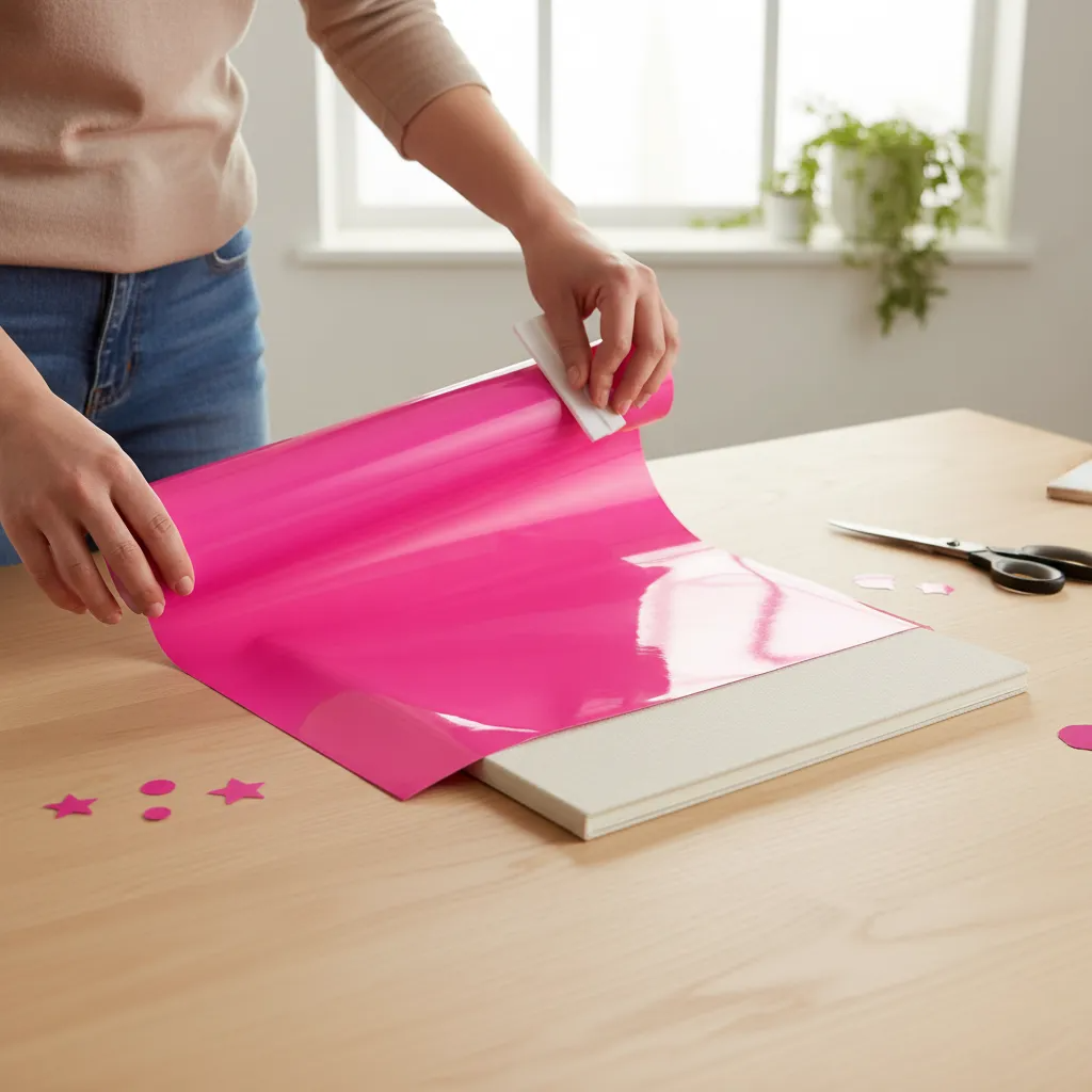 Vinilos Adhesivos De Corte Rosado Fluor 61 Cms X Mts-2
