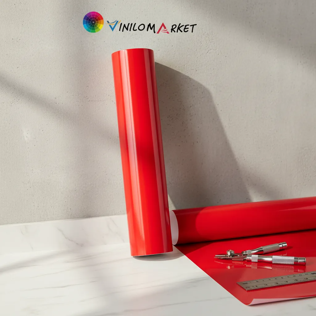 Vinilos Adhesivos De Corte Rojo Cardenal Brillante 61 Cms X Mts-5