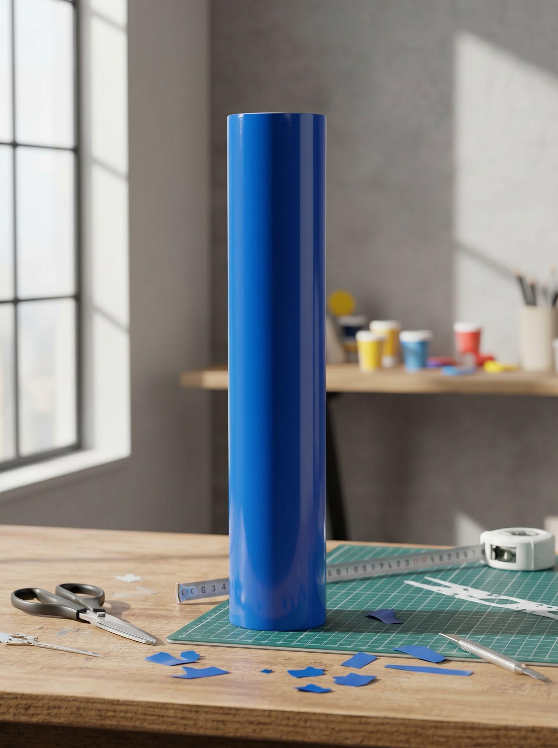 Vinilos Adhesivos De Corte Azul Rey 61 Cms X 5 Mts-2