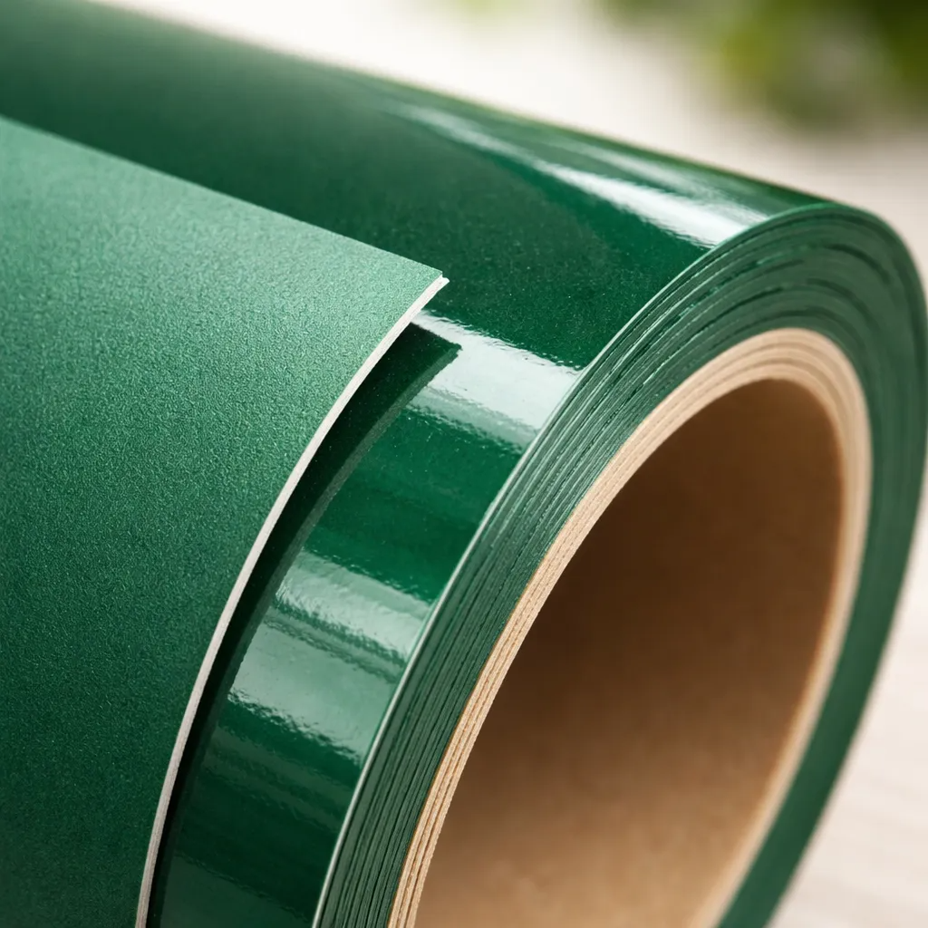 Vinilo Adhesivo De Corte Verde Bosque De 30 Cm X 10 Mts-4