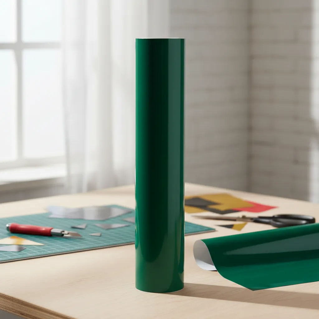 Vinilo Adhesivo De Corte Verde Bosque De 30 Cm X 10 Mts-7