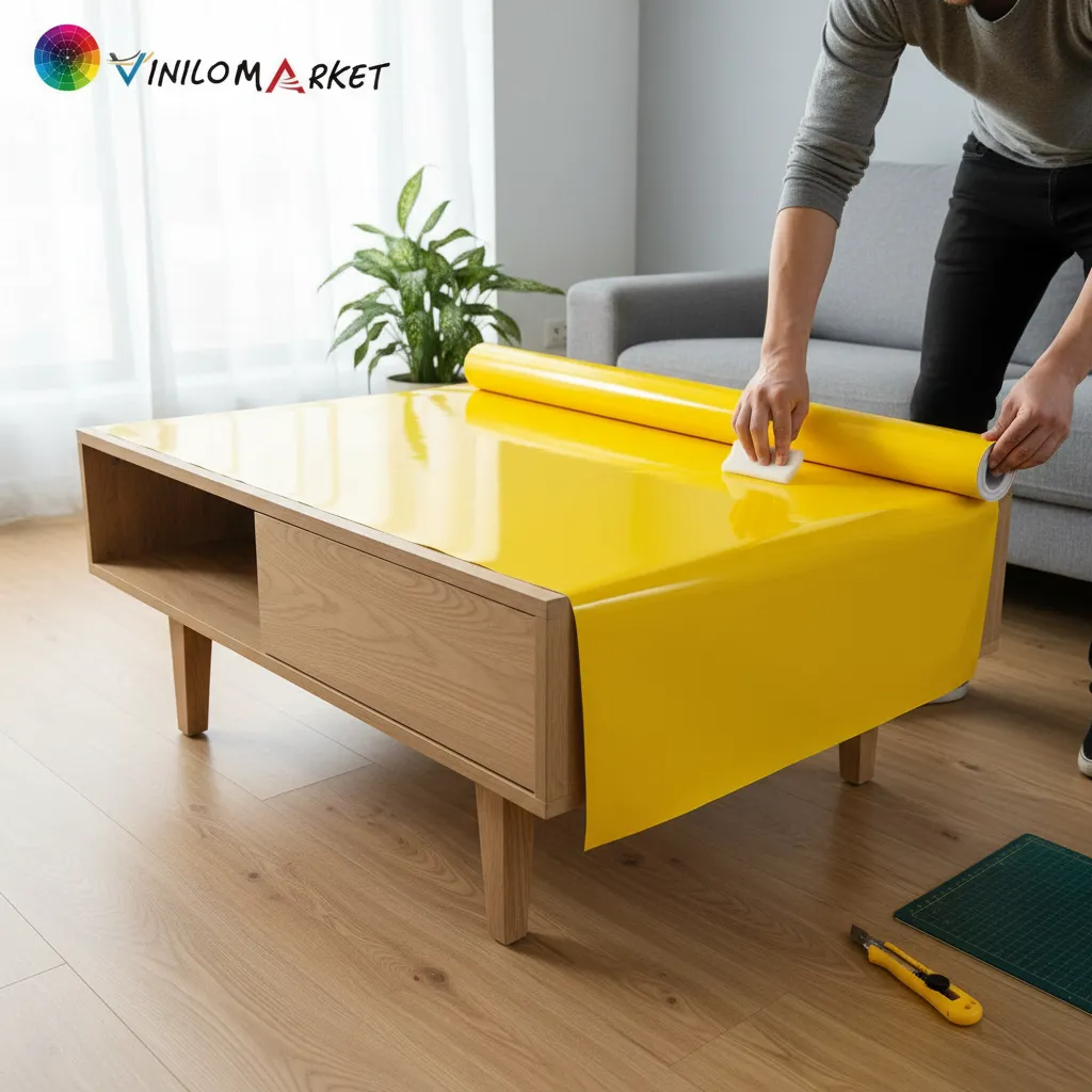 Vinilos Adhesivos De Corte Amarillo Suave 61 Cms X 5 Mts-4