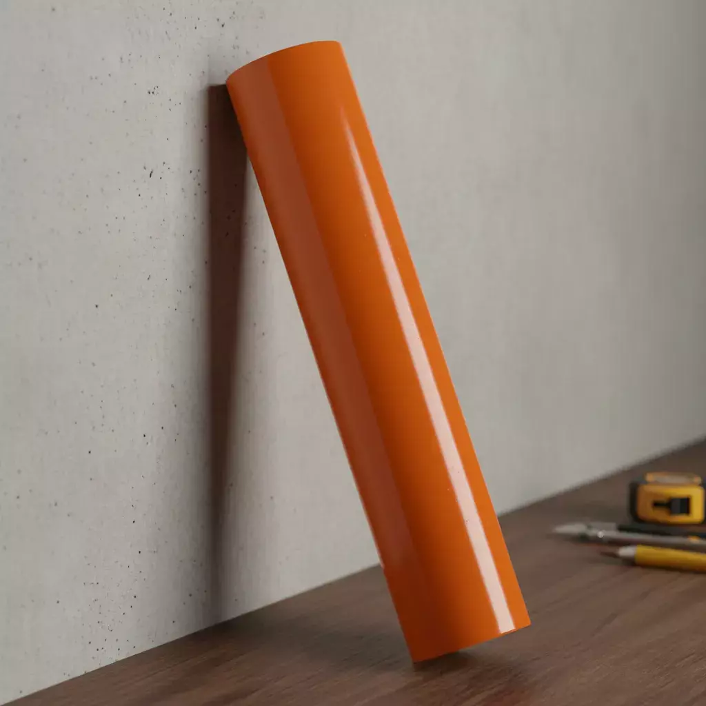 Vinilos Adhesivos De Corte Naranja Zanahoria Brillante 61 Cms X Mts-1