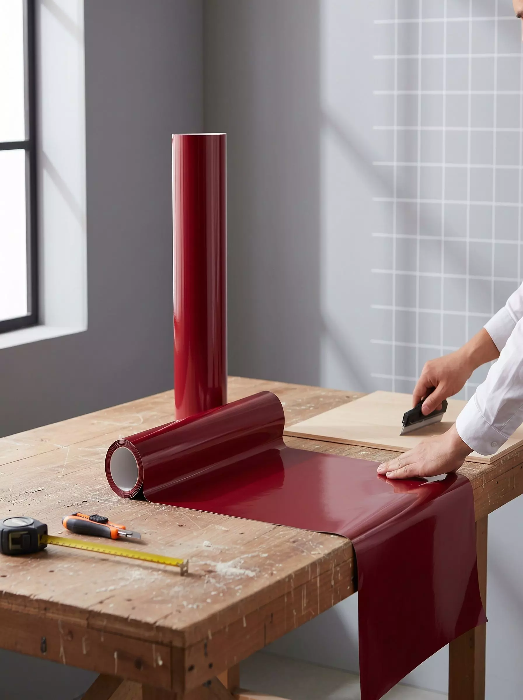 Vinilos Adhesivos De Corte Vinotinto 61 Cms X 5 Mts-0