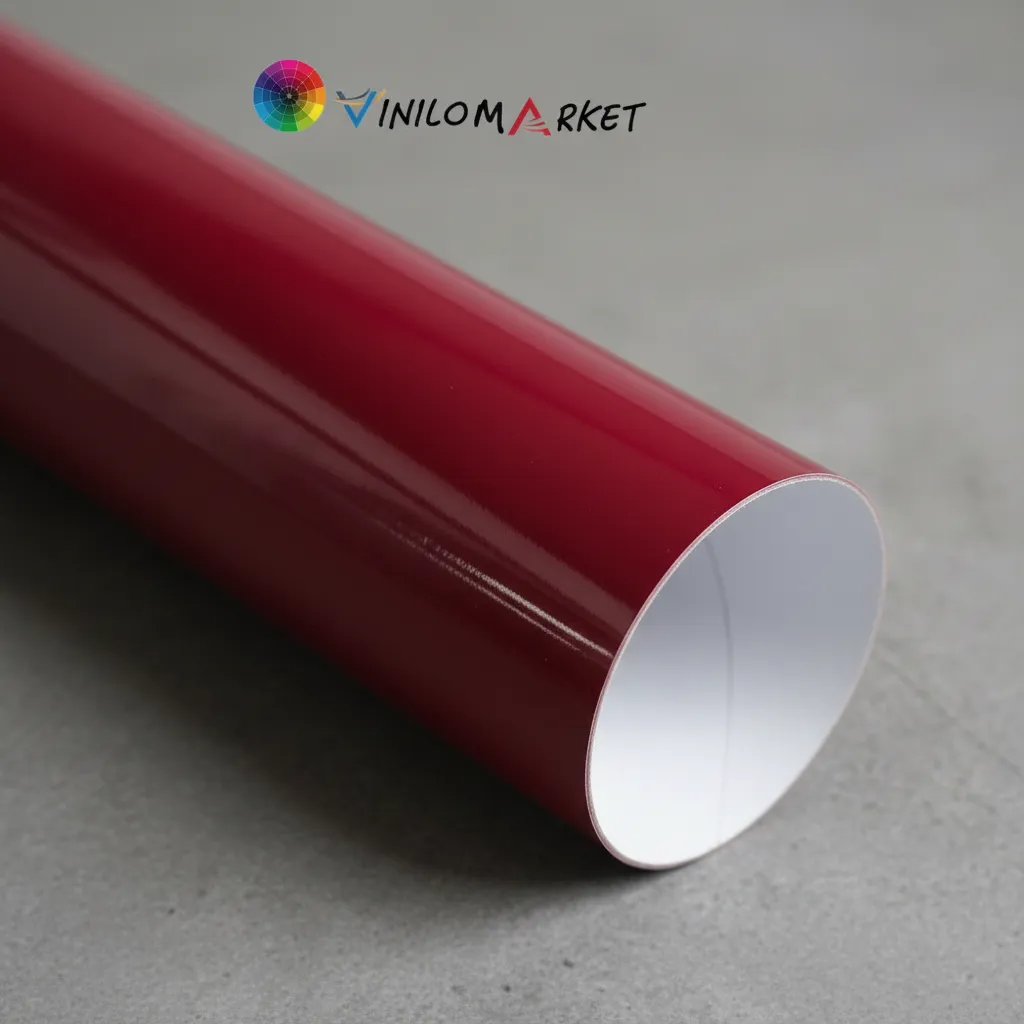 Vinilo Adhesivo De Corte Vinotinto De 30 Cm X 10 Mts-3