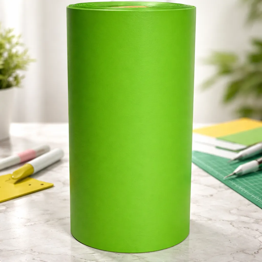 Vinilo Adhesivo De Corte Decorativo Verde Manzana Mate 30 Cms X 5 Mts-3